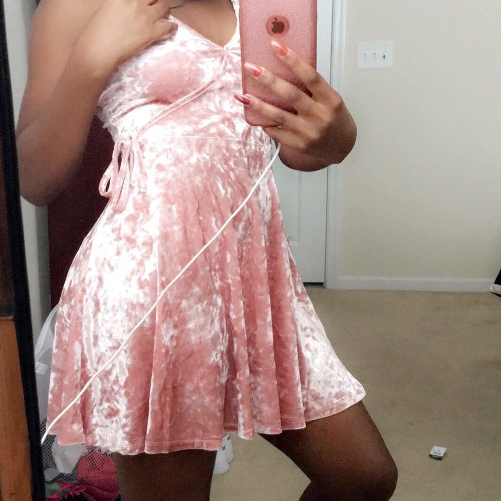 Silk pink dress